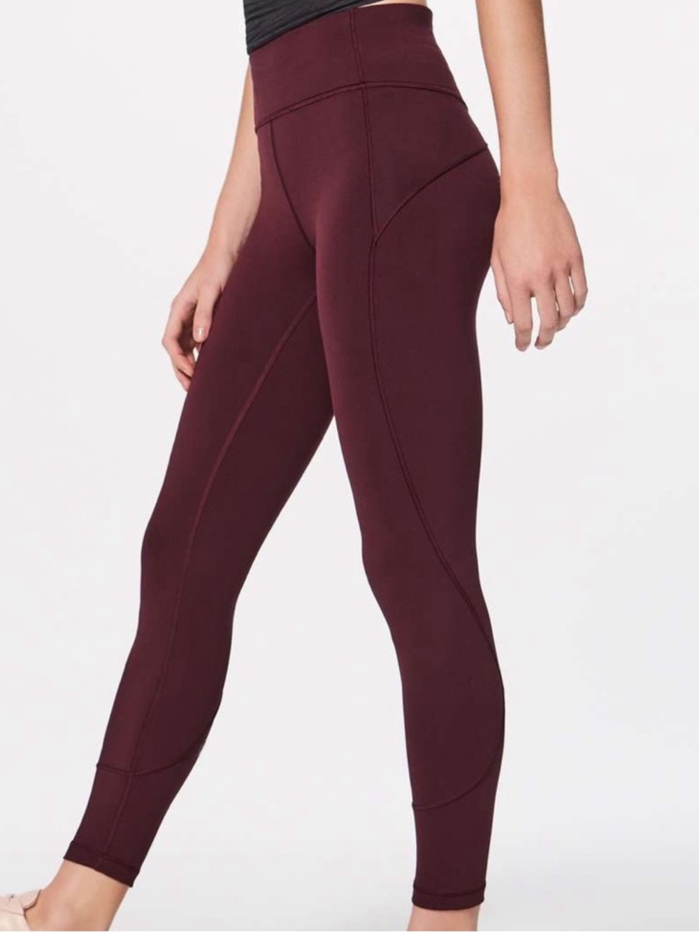 Lululemon In Movement 7/8 Tight Everlux 25" Garnet - Picture 1 of 7